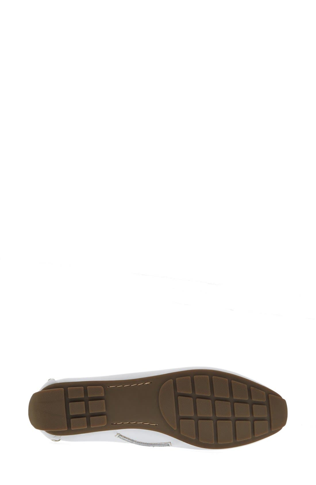 'Dunbar Groove' Loafer, Alternate, color, WHITE LEATHER