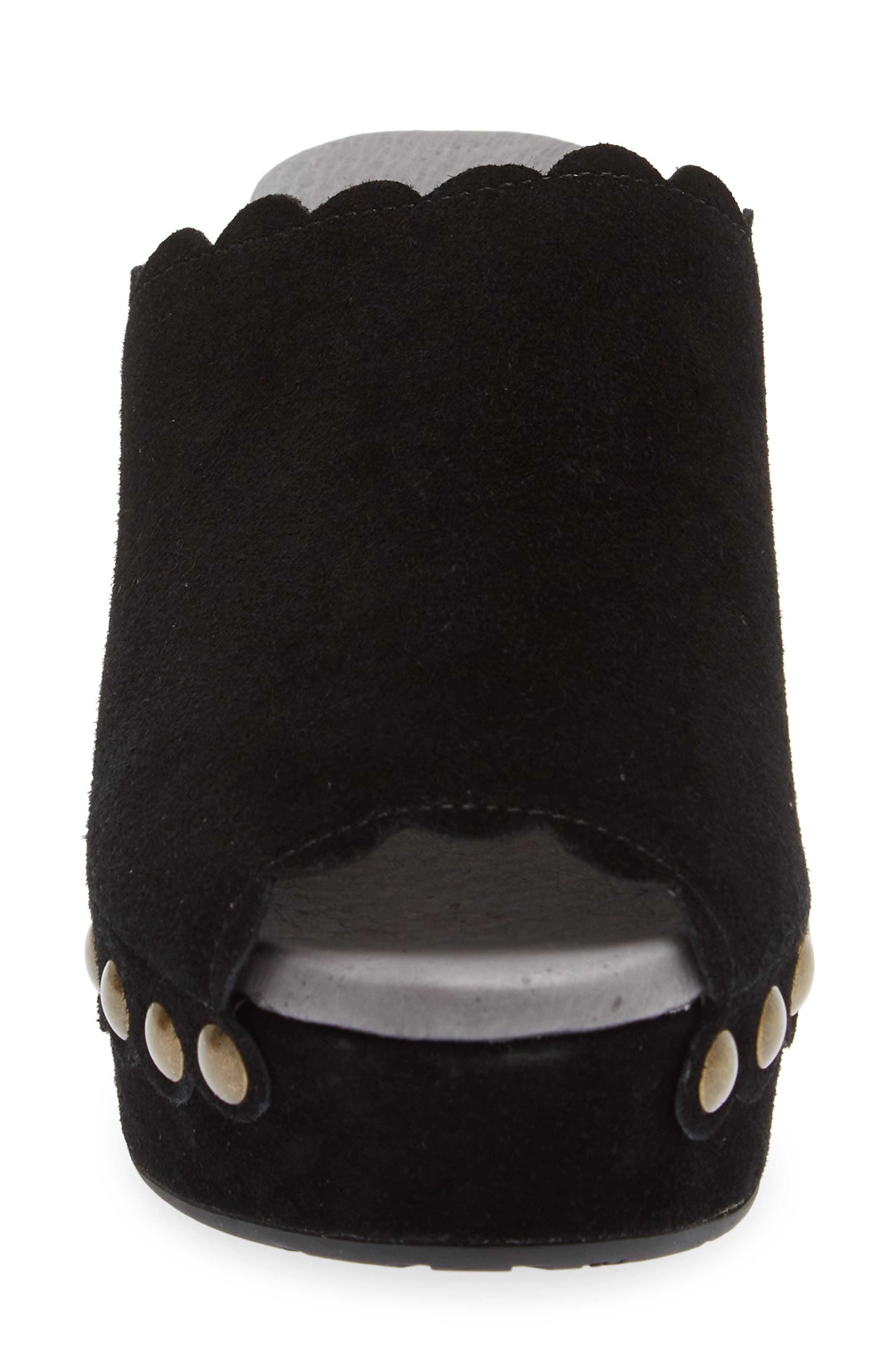 Chocolat Blu Genessis Platform Clog, Alternate, color, Black Suede