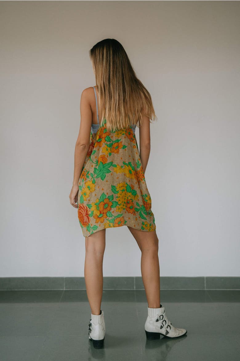 The Sun Dress Thailand, Alternate, color, Taupe & Green Floral