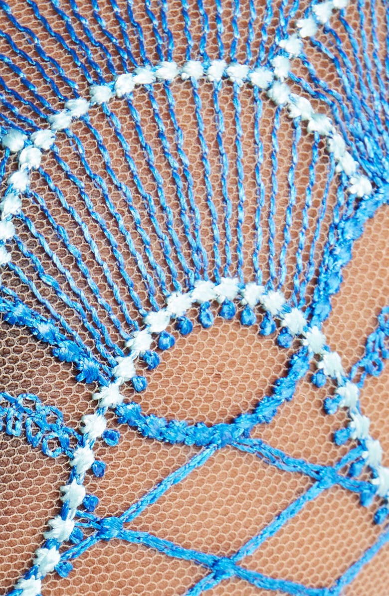 Bluebella Elina Embroidered Underwire Bra, Alternate, color, Island Paradise Blue