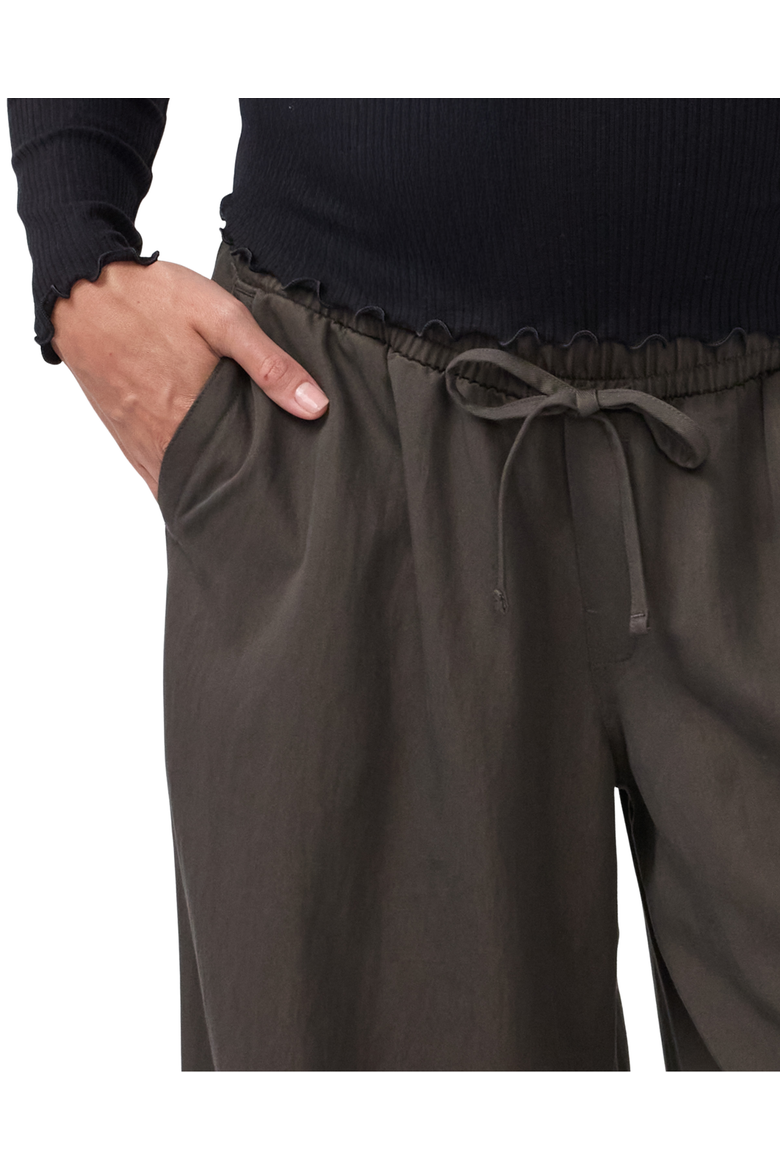 Over Belly Wide Leg Maternity Pant, Alternate, color, Black Olive