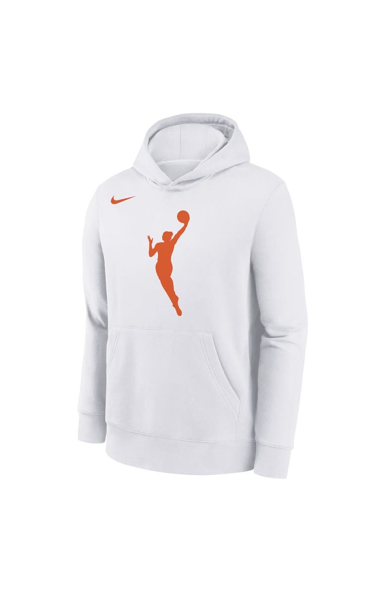 Nike Youth Nike White WNBA Logo Essential Team Pullover Hoodie, Alternate, color, White