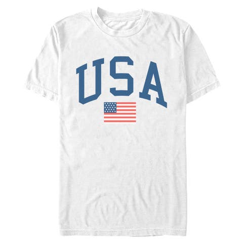 Men's Lost Gods Varsity USA American Flag  Graphic T-Shirt