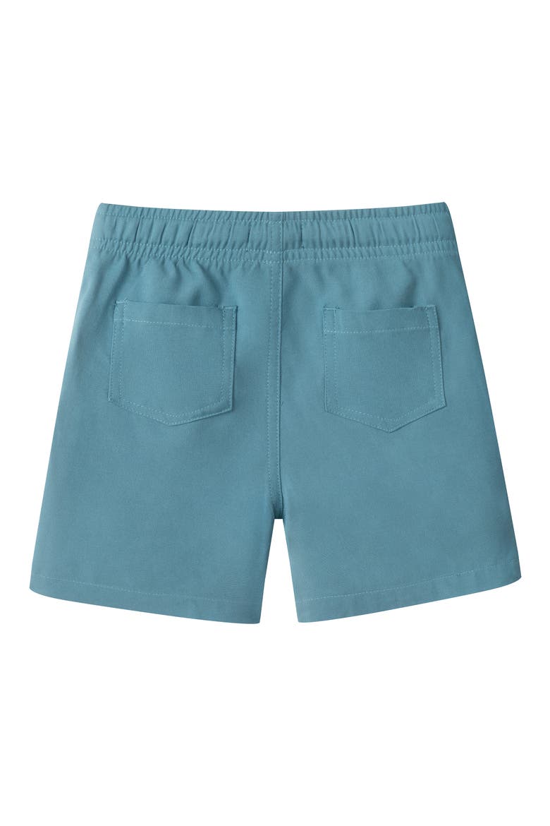 Kids' Stripe Seersucker Button-Up Shirt & Shorts Set, Alternate, color, TEAL STRIPE