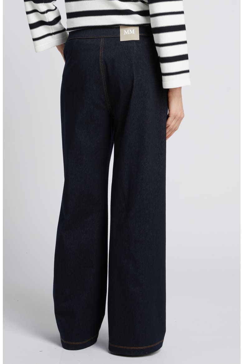 Sarta Wide Leg Jersey Trouser Jeans, Alternate, color, MIDNIGHT BLUE