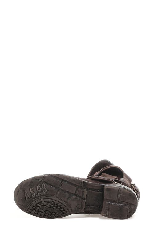 As98 A.s.98 Simon Ii Moto Bootie In Brown