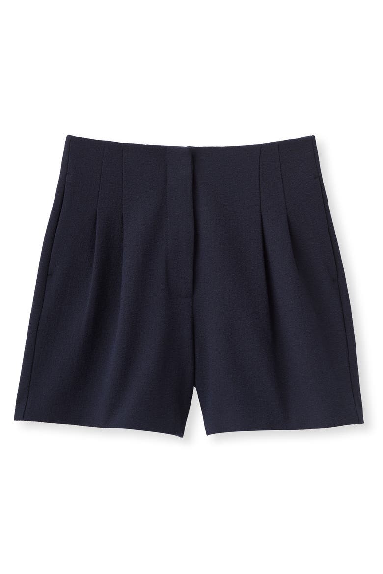 Frankie Pebbled Crepe Short, Main, color, Dark Navy