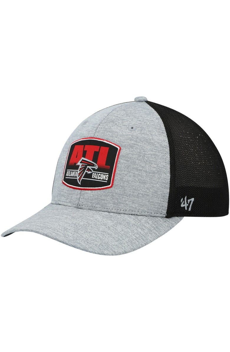 '47 Men's '47 Heathered Gray/Black Atlanta Falcons Motivator Flex Hat, Main, color, 
