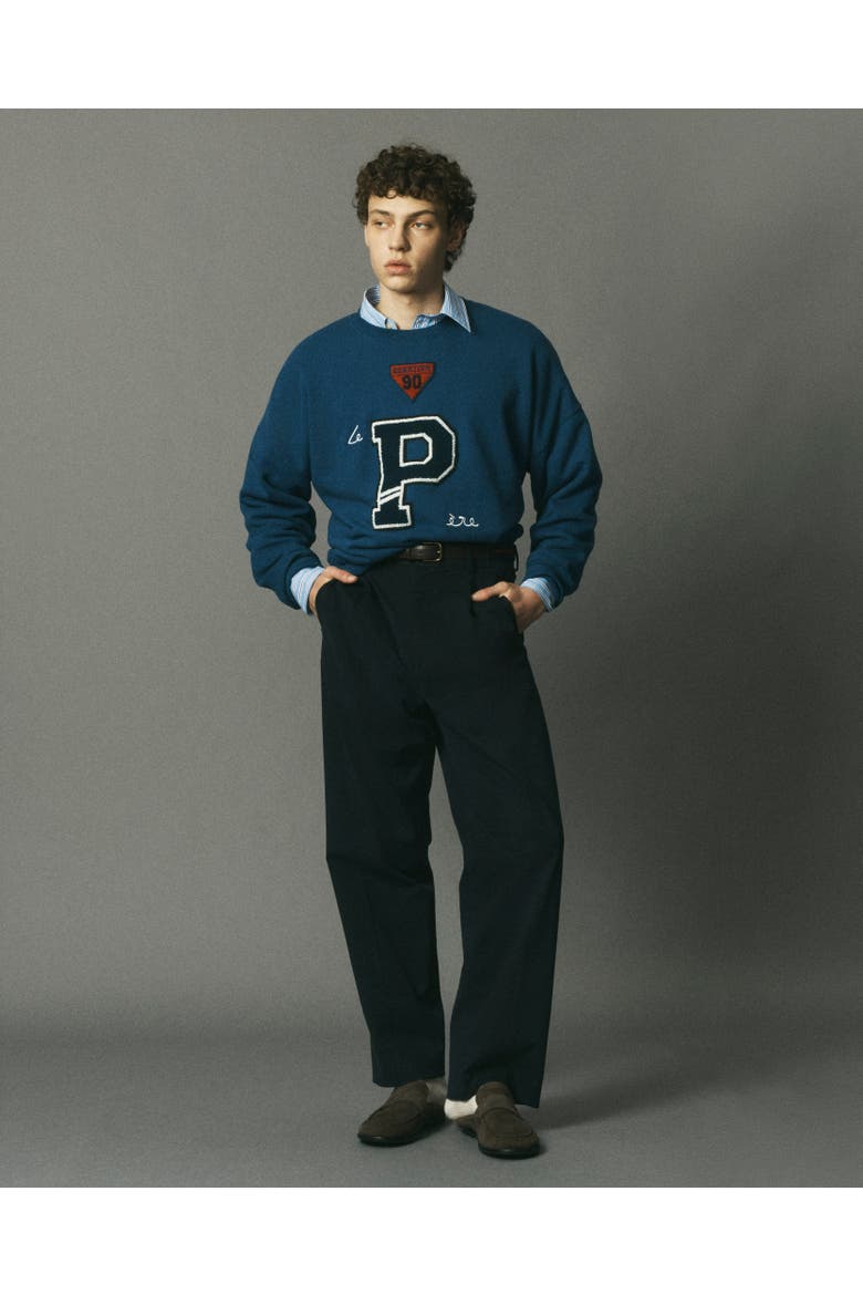 le P Sweatshirt, Alternate, color, Varsity Blue