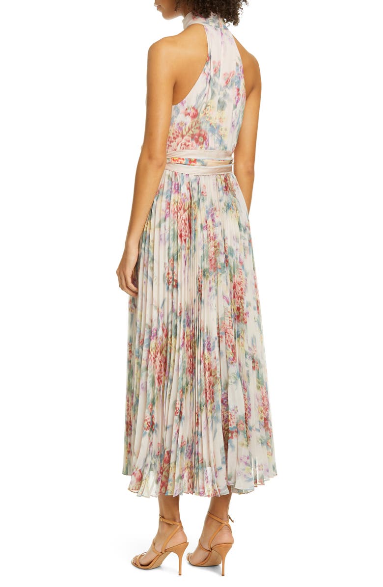 Zimmermann Wavelength Sunray Midi Dress, Alternate, color, 