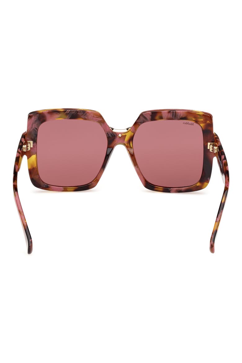 Ernest 56mm Square Sunglasses, Alternate, color, COLOURED HAVANA / BORDEAUX