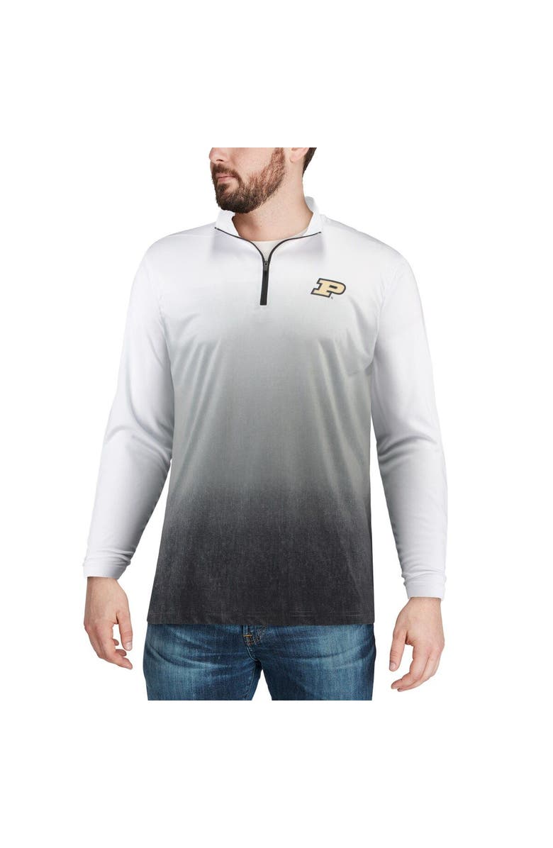 COLOSSEUM Men's Colosseum Gray Purdue Boilermakers Magic Team Logo Quarter-Zip Jacket, Alternate, color, 