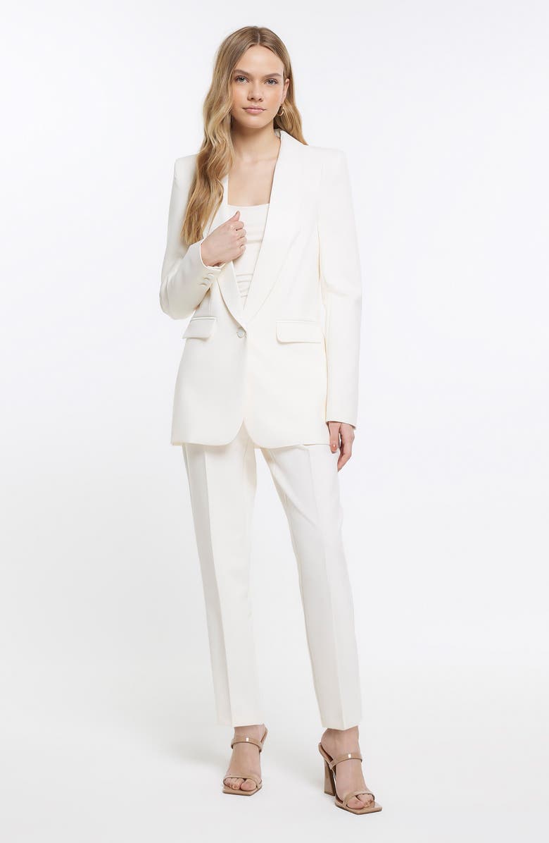 River Island Shawl Collar Tuxedo Blazer, Alternate, color, 