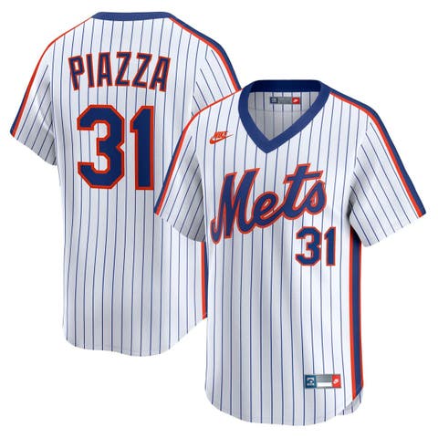 Men's Nike Mike Piazza White New York Mets Throwback Cooperstown Collection Limited Jersey