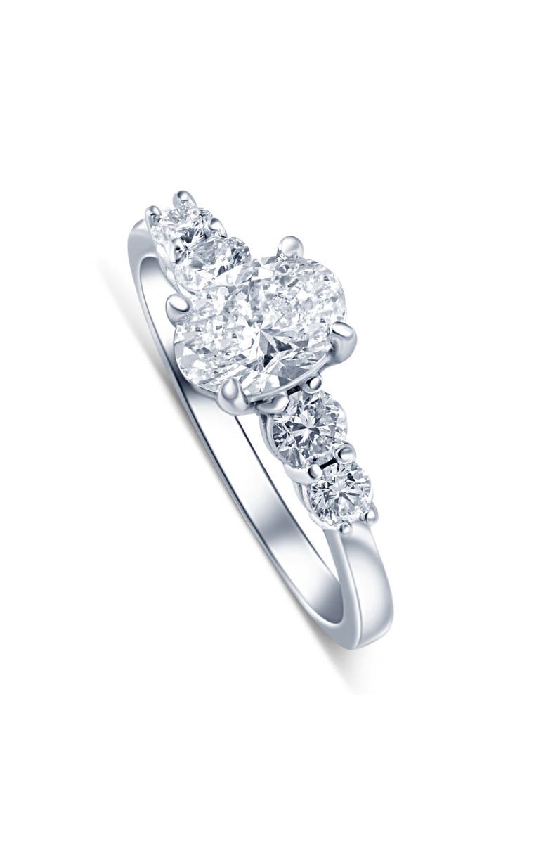 Bliss Diamond 1 1/2Ct TW Oval Cut Engagement Ring 14k Gold Lab Grown, Alternate, color, 14K White Gold