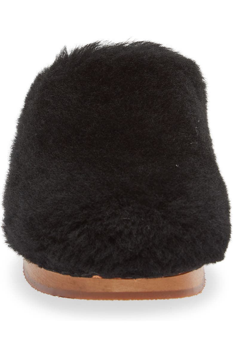 Swedish Hasbeens Fluff Genuine Shearling Clog, Alternate, color,
