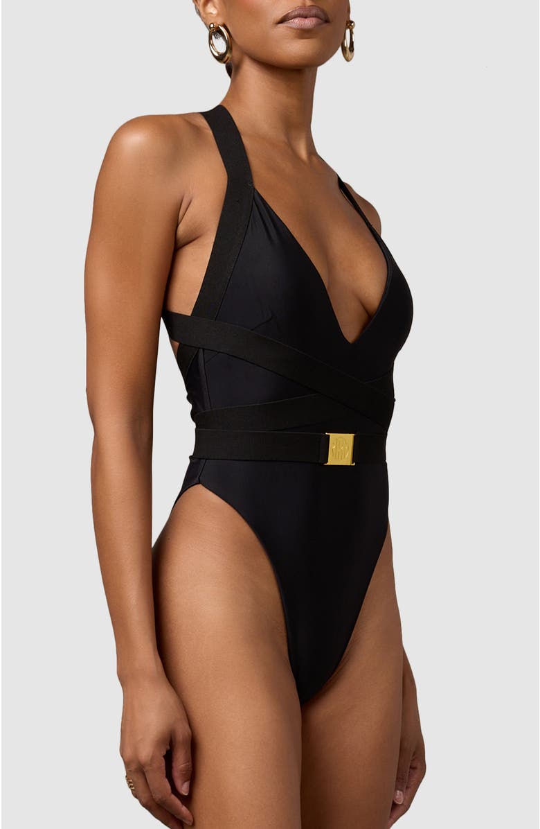 MBM Swim Rebel One-Piece Swimsuit, Alternate, color, 