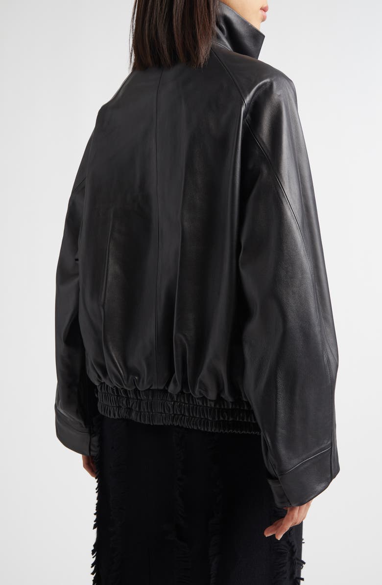 EENK Leather Bomber Jacket, Alternate, color,