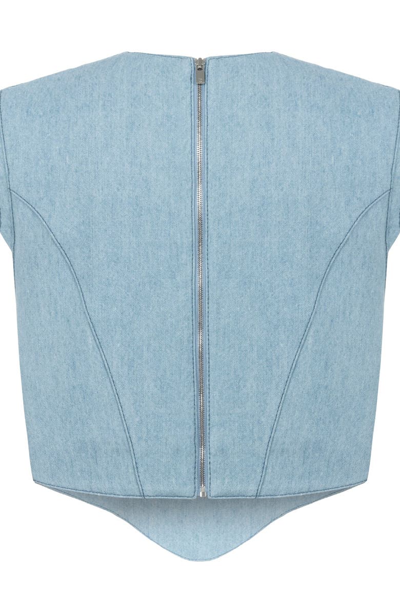 Jendue Marvel V Neck Top, Alternate, color, Ever Blue