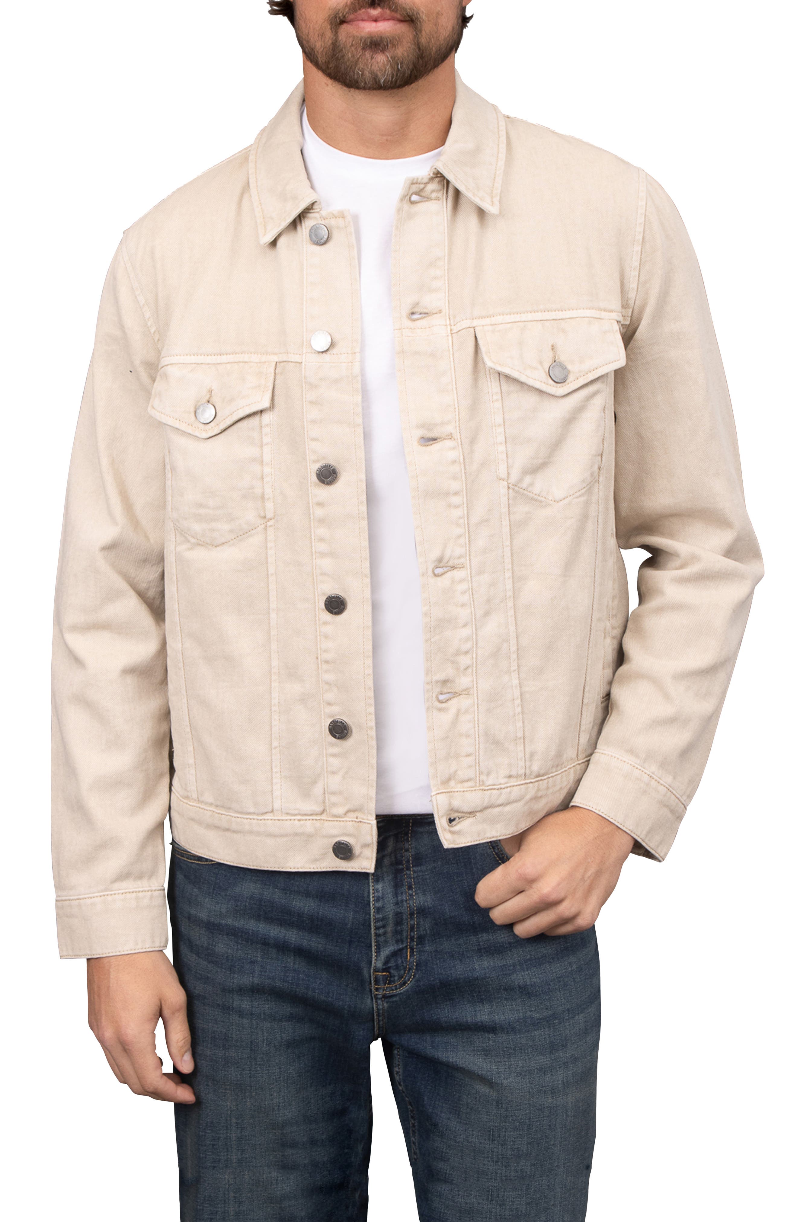 Bagatelle Garment Washed Twill Trucker Jacket