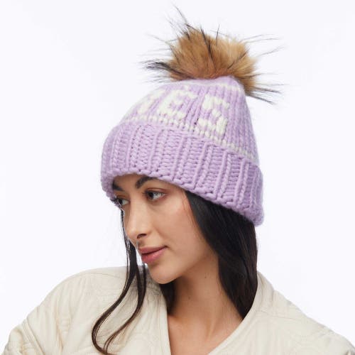 Lele Sadoughi Apres Beanie In Purple