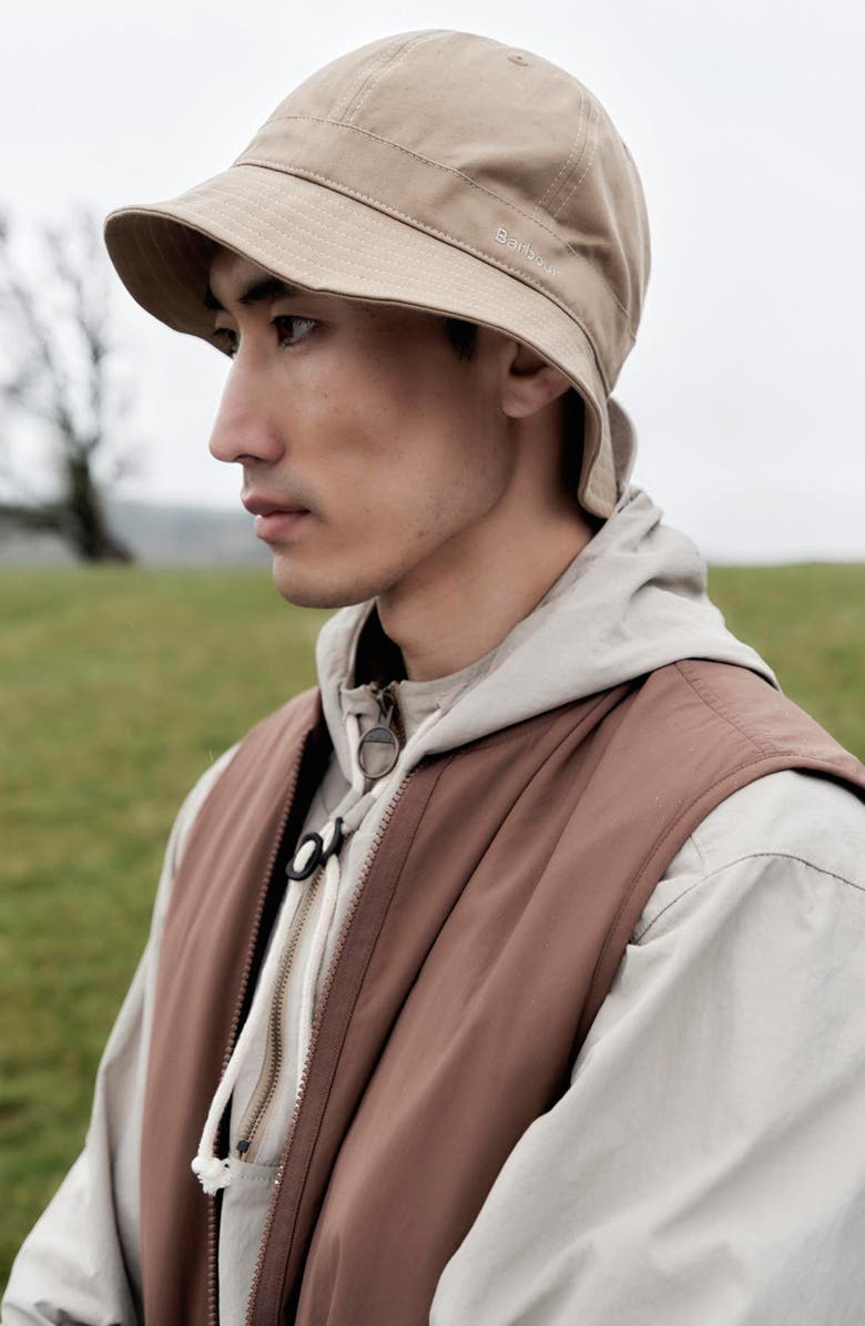 Barbour Transport Cotton Bucket Hat, Alternate, color,