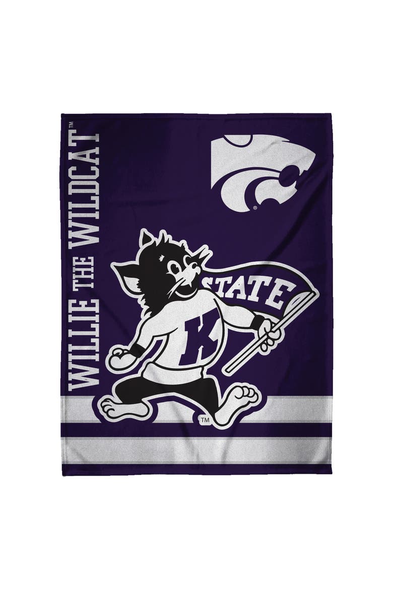Kansas State Wildcats Mascot 60" x 80" Raschel Throw, Alternate, color, None