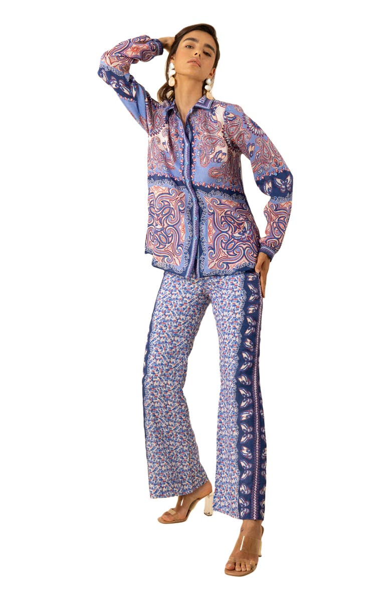 Hale Bob Harlee Linen Top, Alternate, color,