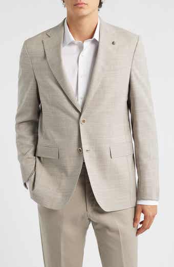 Midland Sand Textured Wool & Silk Sport Coat