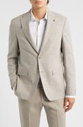 Jack Victor Midland Sand Textured Wool & Silk Sport Coat