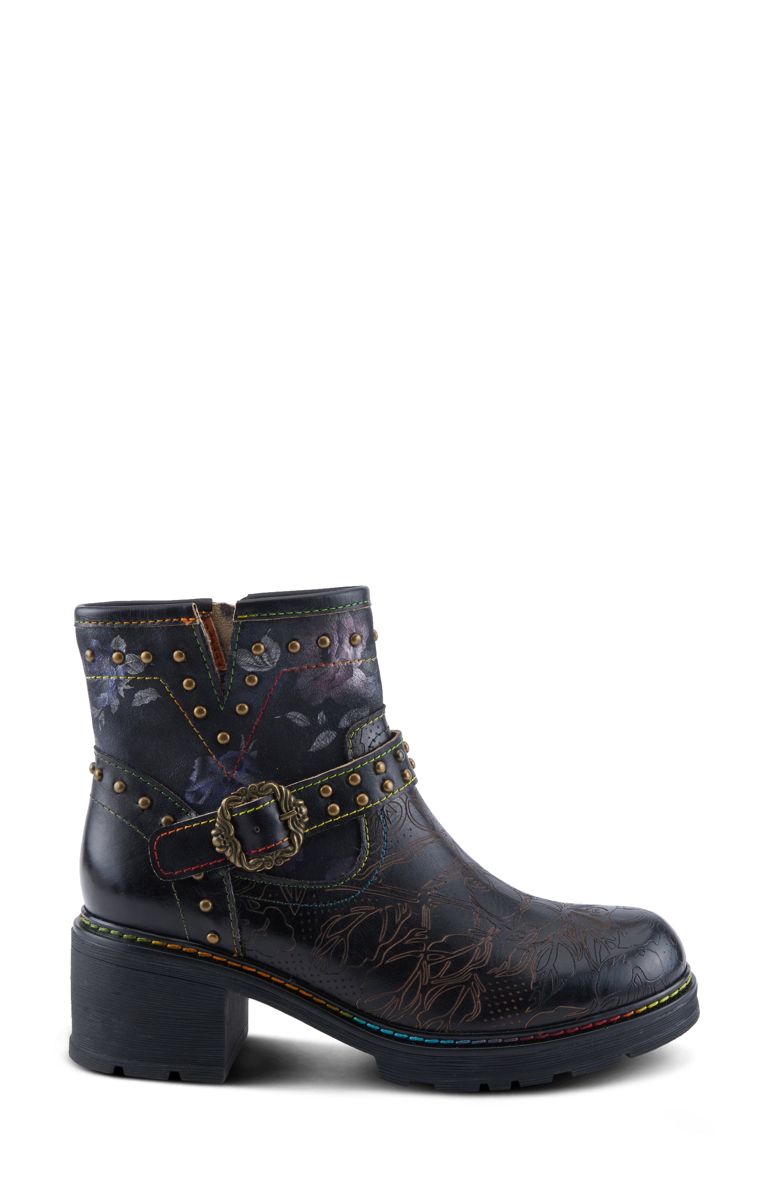 L'Artiste by Spring Step Branchout Platform Bootie, Alternate, color, Black Multi
