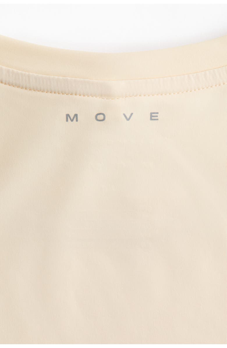 H&M Cooling Running T-shirt With Drymove, Alternate, color, Butter Yellow