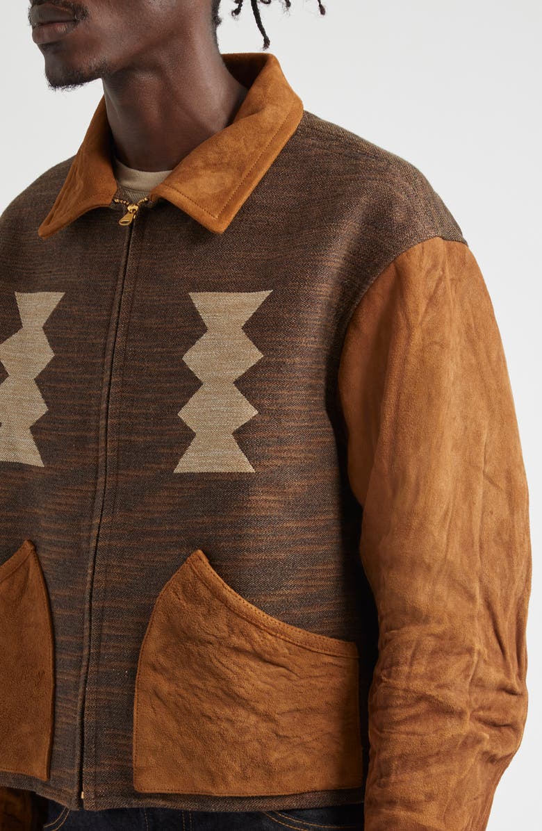 VISVIM Stanza Mixed Media Jacket, Alternate, color,