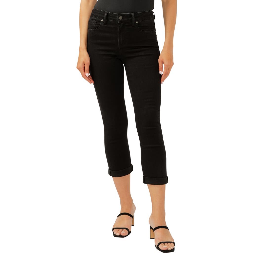 Silver Jeans Co. Avery Curvy High Waist Capri Jeans in Black  product