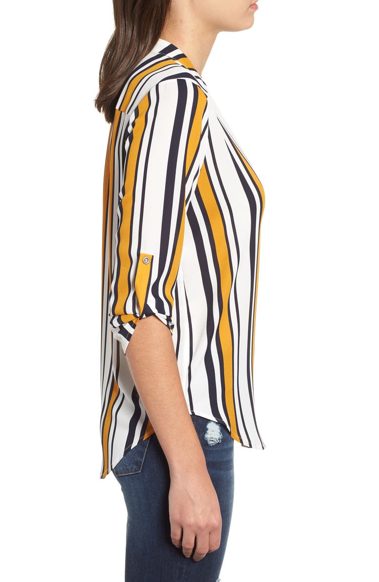 All in Favor Roll Tab Sleeve Woven Shirt, Alternate, color,