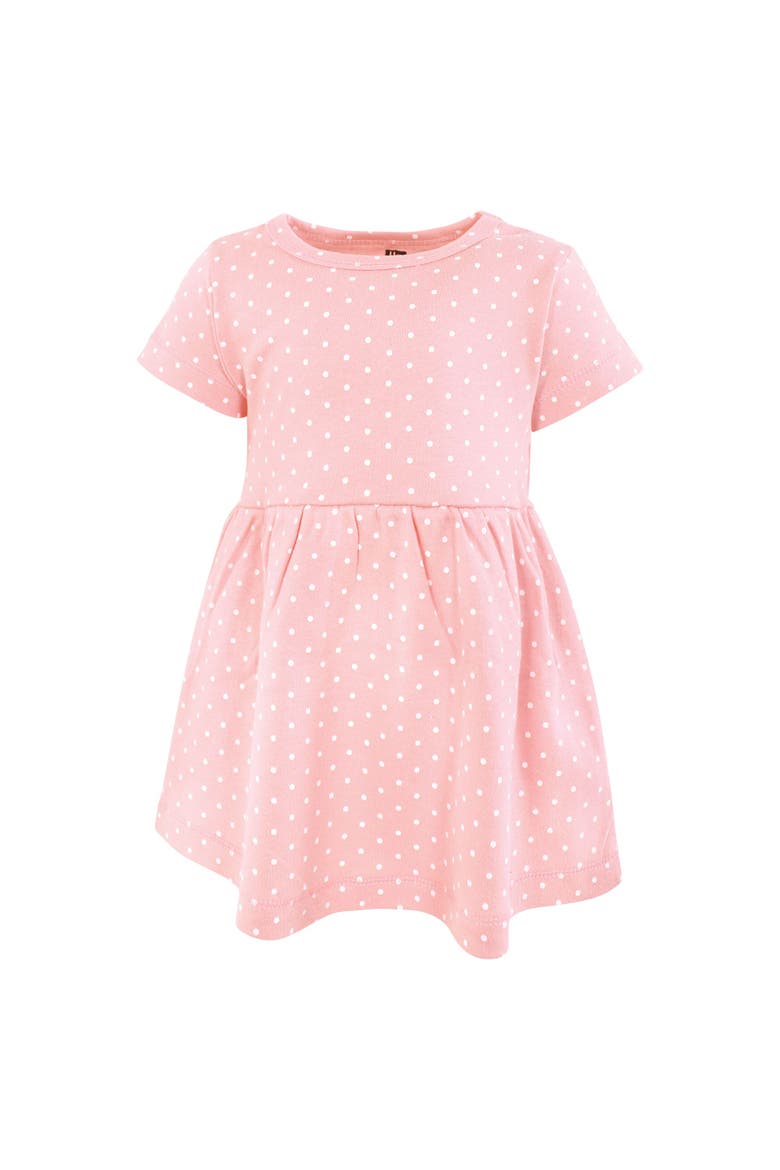 Cozy Stylish Baby Dress 2Pk, Alternate, color, Gold Pink Hearts