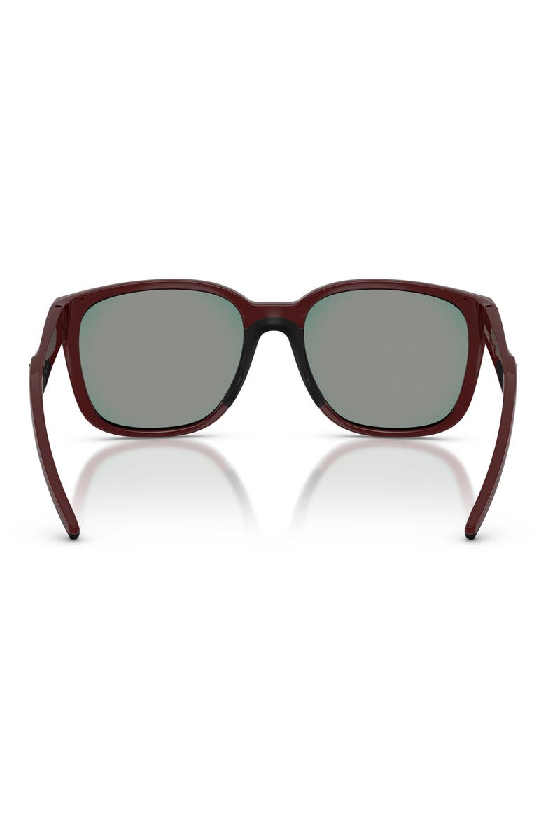 56mm Square Sunglasses, Alternate, color, RED BORDEAUX / RED MIRROR