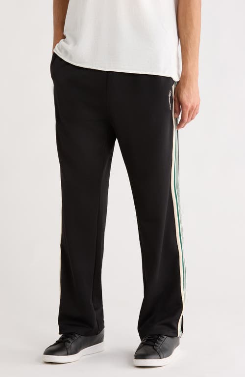 Represent Embroidered Logo Tape Stripe Track Pants In Black