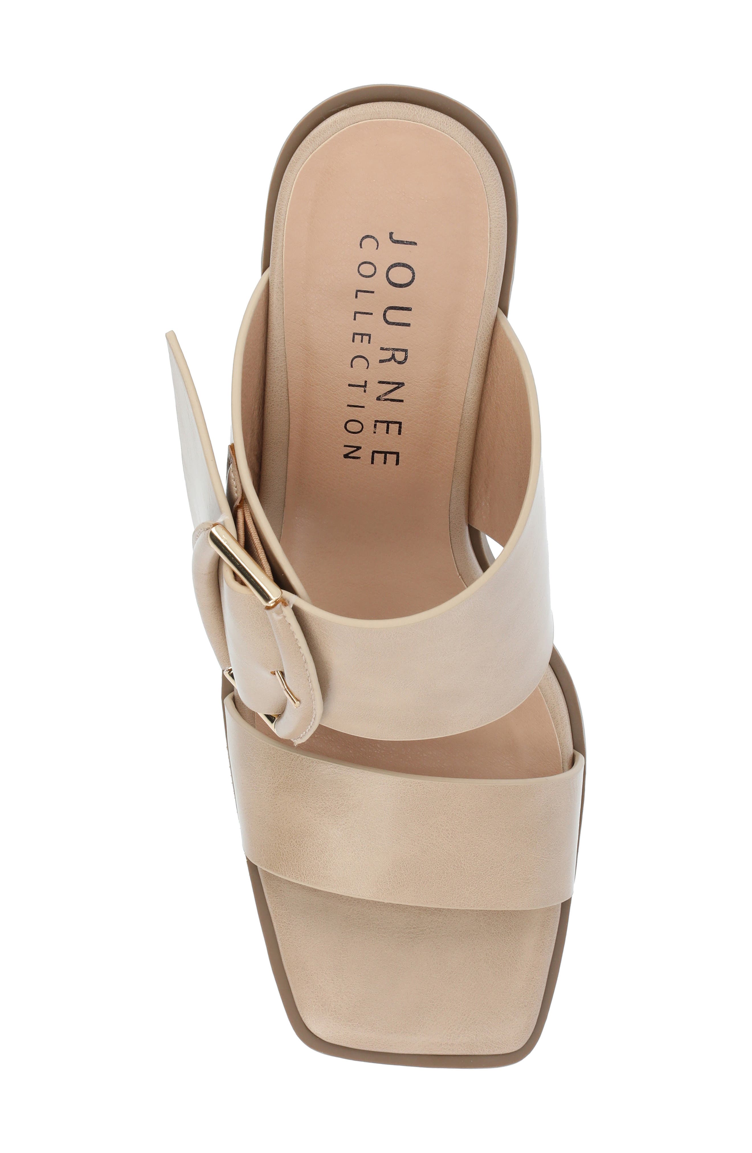 Journee Collection Junie Block Heel Sandal, Alternate, color, Tan
