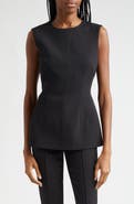 Veronica Beard Faith Sleeveless Fitted Tunic Top