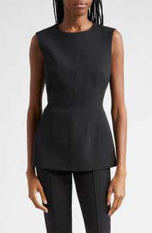 Veronica Beard Faith Sleeveless Fitted Tunic Top