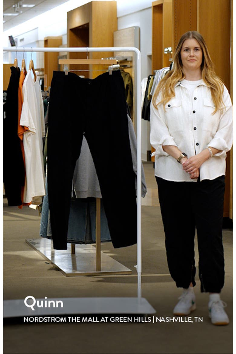 Relaxed Fit Elastic Waist Workwear Pants video