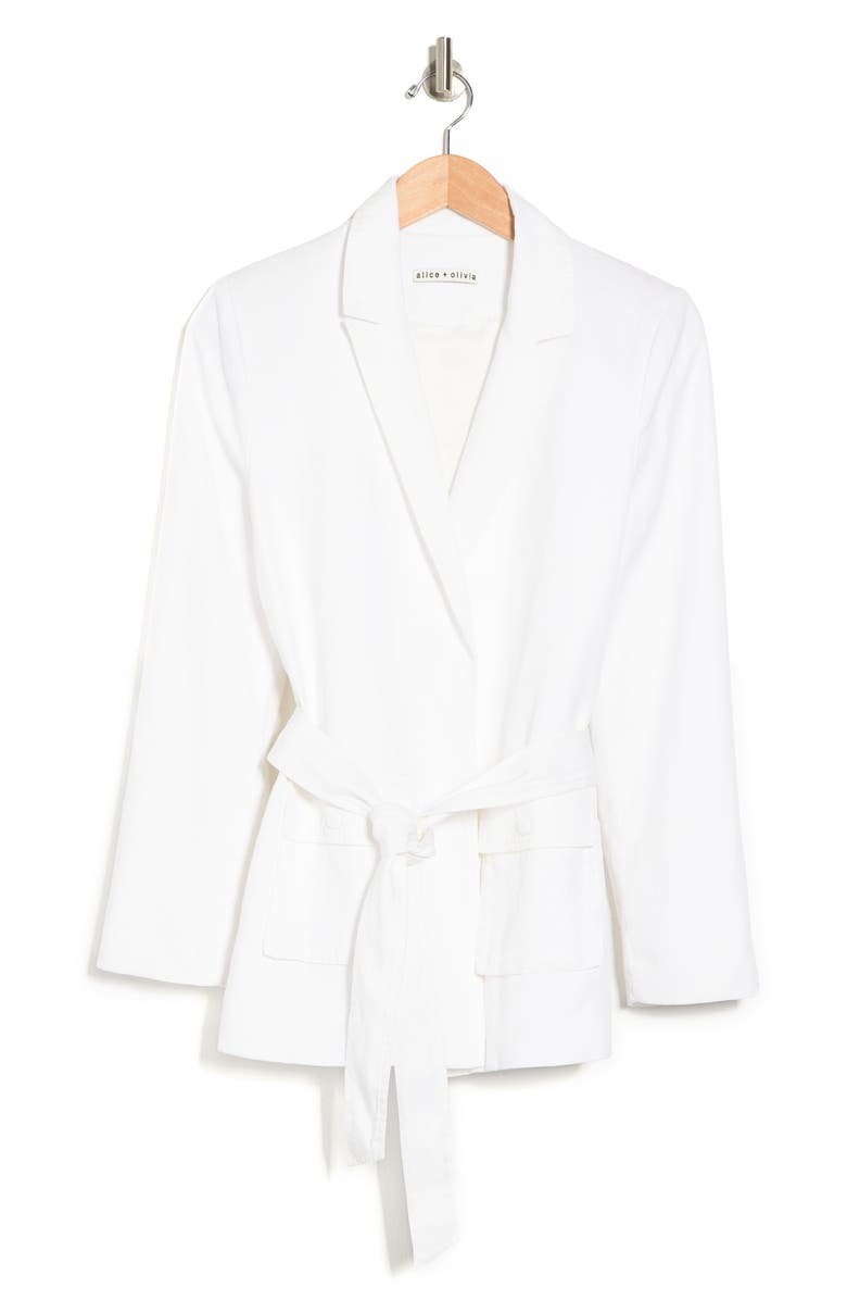 Alice + Olivia ALICE AND OLIVIA Emberly Military Tie Waist Jacket, Alternate, color,