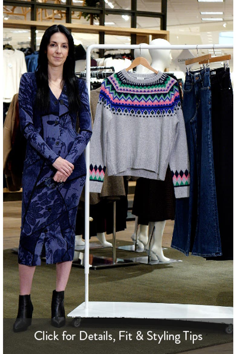 Fair Isle Crewneck Pullover Sweater video