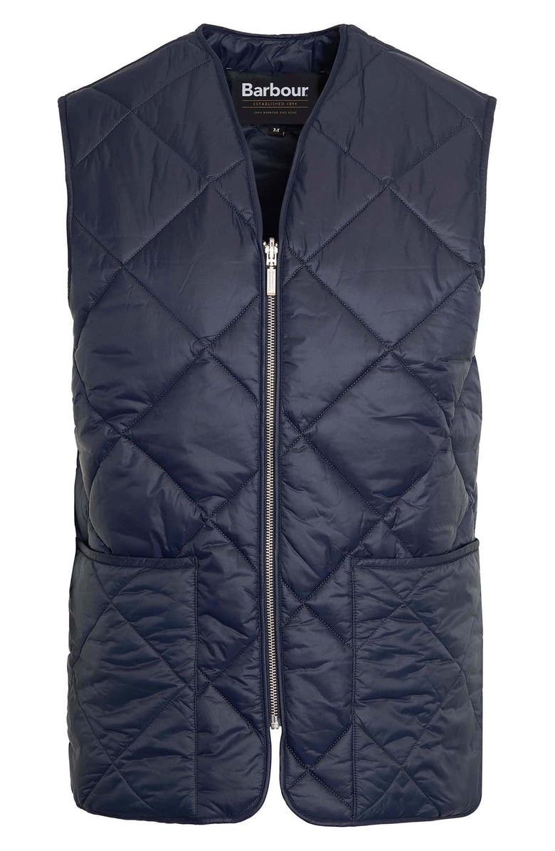 Barbour Quilted Liner Vest, Alternate, color, Navy