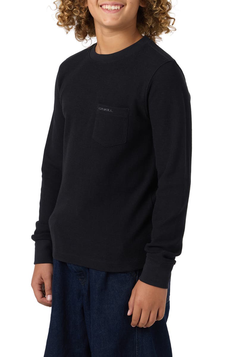 O'Neill Kids' Overland Cotton Thermal T-Shirt, Alternate, color, Black