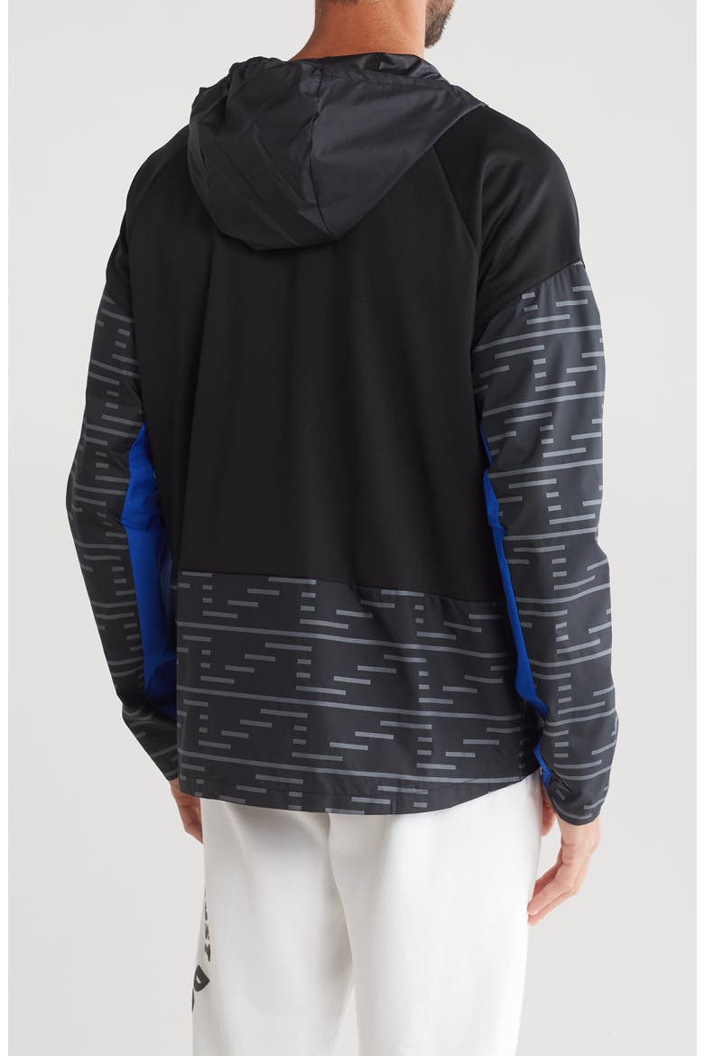 Miler Repel Running Jacket, Alternate, color, BLACK/ HYPER ROYAL/ REFL SILV