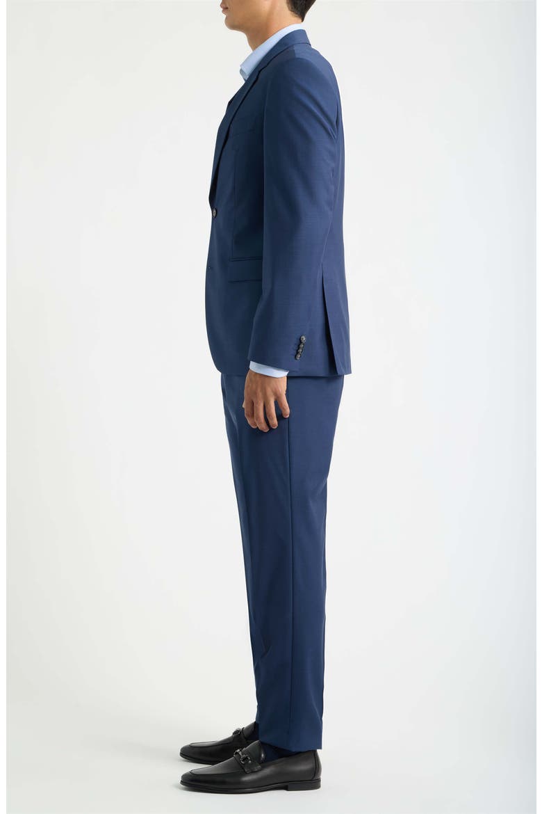 Houston Virgin Wool 3-Piece Suit, Alternate, color, DARK BLUE