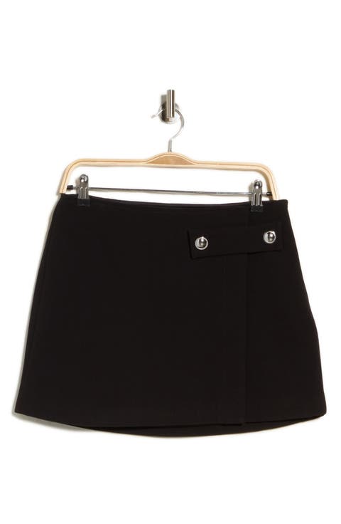 Buttoned Mini Skirt