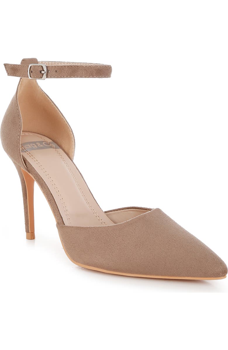 Rag & Co Ushra Pointed Toe Pump, Main, color, Taupe